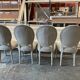 Beige medallion chairs