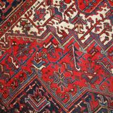 Tapis Heriz Antique du Moyen-Orient, Années 1950, Élégance Traditionnelle