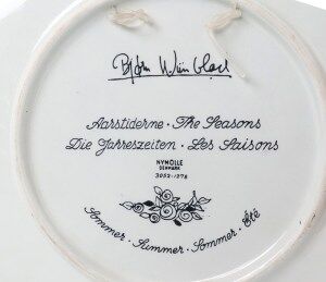 Plaque murale d'été de Bjørn Wiinblad