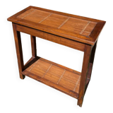 Table d’appoint / console en bois style indonésien