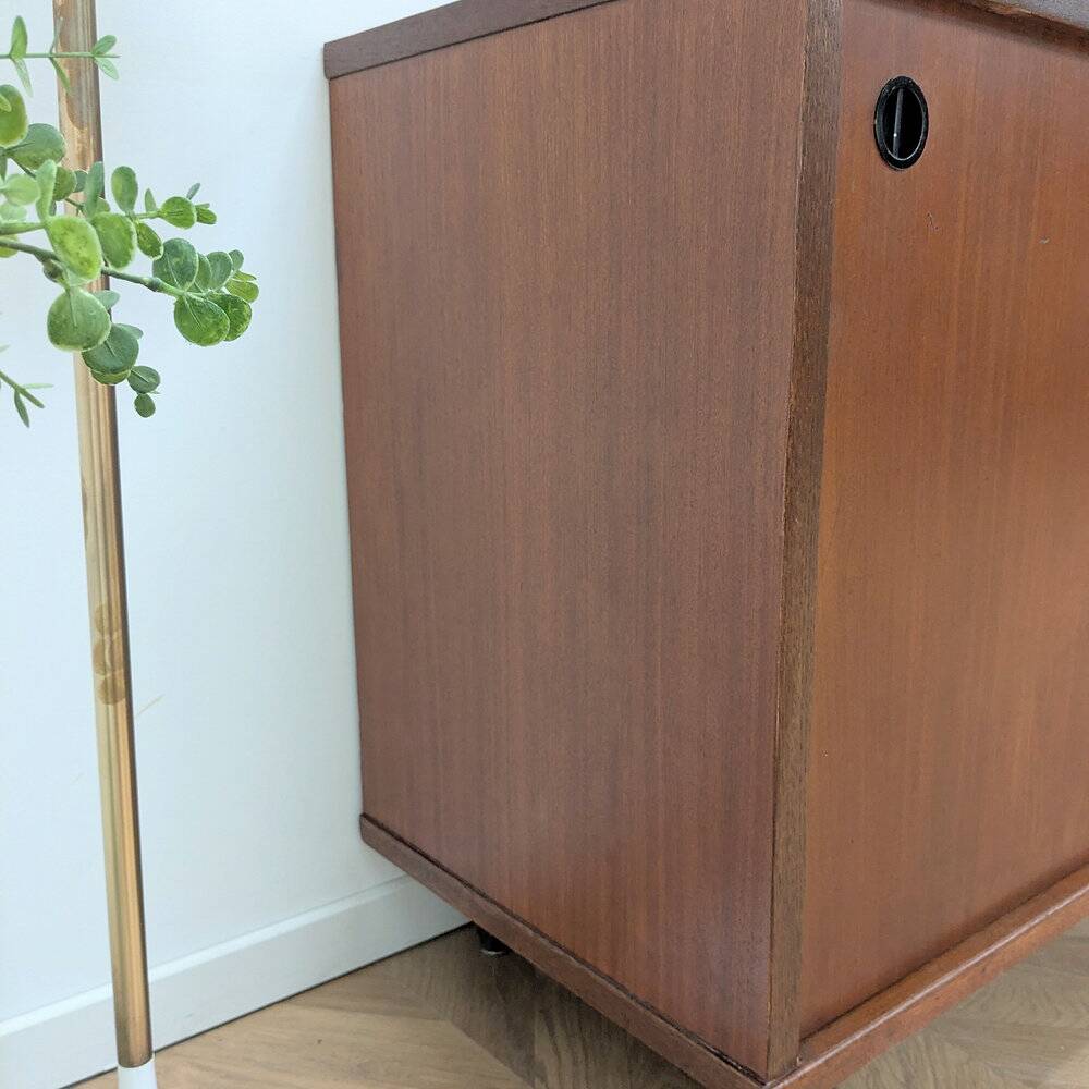 Petite enfilade moderniste teck & métal