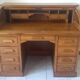 American desk with oak curtain
