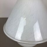 "Mushroom" glass table desktop light made by Glashütte Limburg Germany 1970s No2