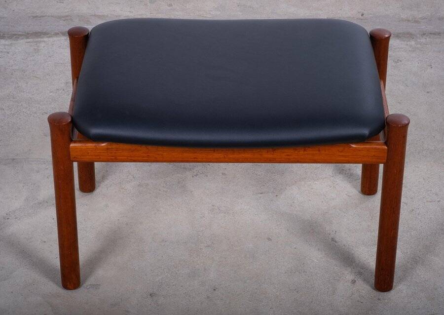 Teak Stool by Søren Hansen for Fritz Hansen, Denmark, 1950s