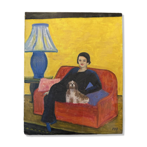 Huile sur toile signé