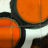 70's teak and ceramic coffee table