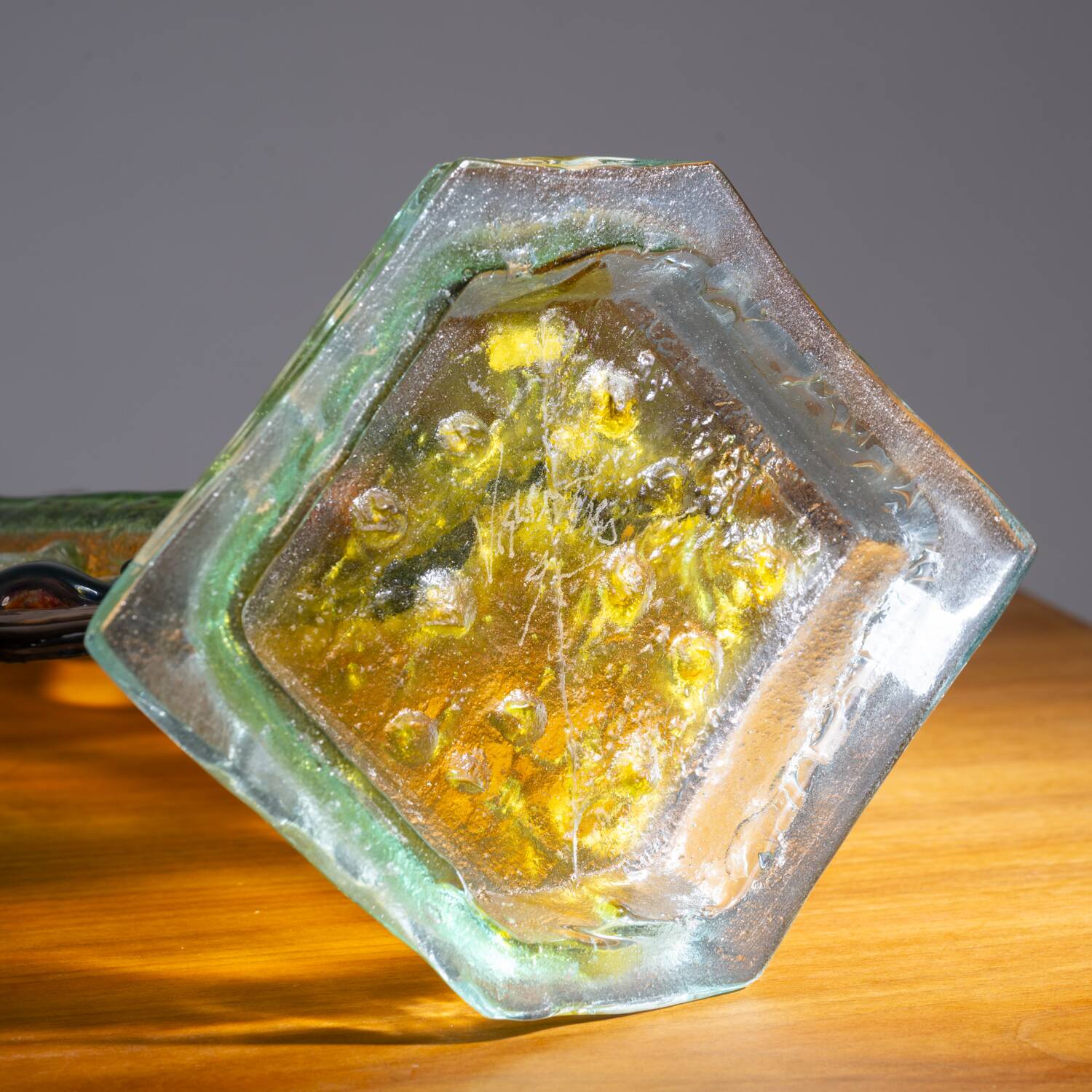 Silvia Vigliaturo fusion multicolour glass sculpture, Murano, iTALY, 1994
