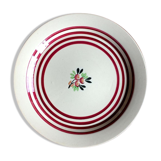 Gien art deco earthenware plate