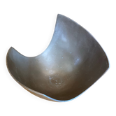 Service bowl michael lax design polished aluminium 1980s vintage cut