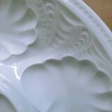 6 porcelain oyster plates by Tharaud