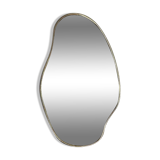Moroccan Handmade Brass Wall Mirror in Irregular Shape - 100% Handmade