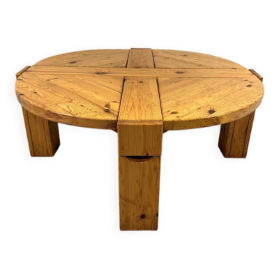 Table basse en pin avec tiroirs Karl Andersson & Söner, Suède, années 1970.