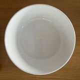 White salad bowl