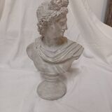 Bust of Apollo, sculpture, casting, resin and stone powder