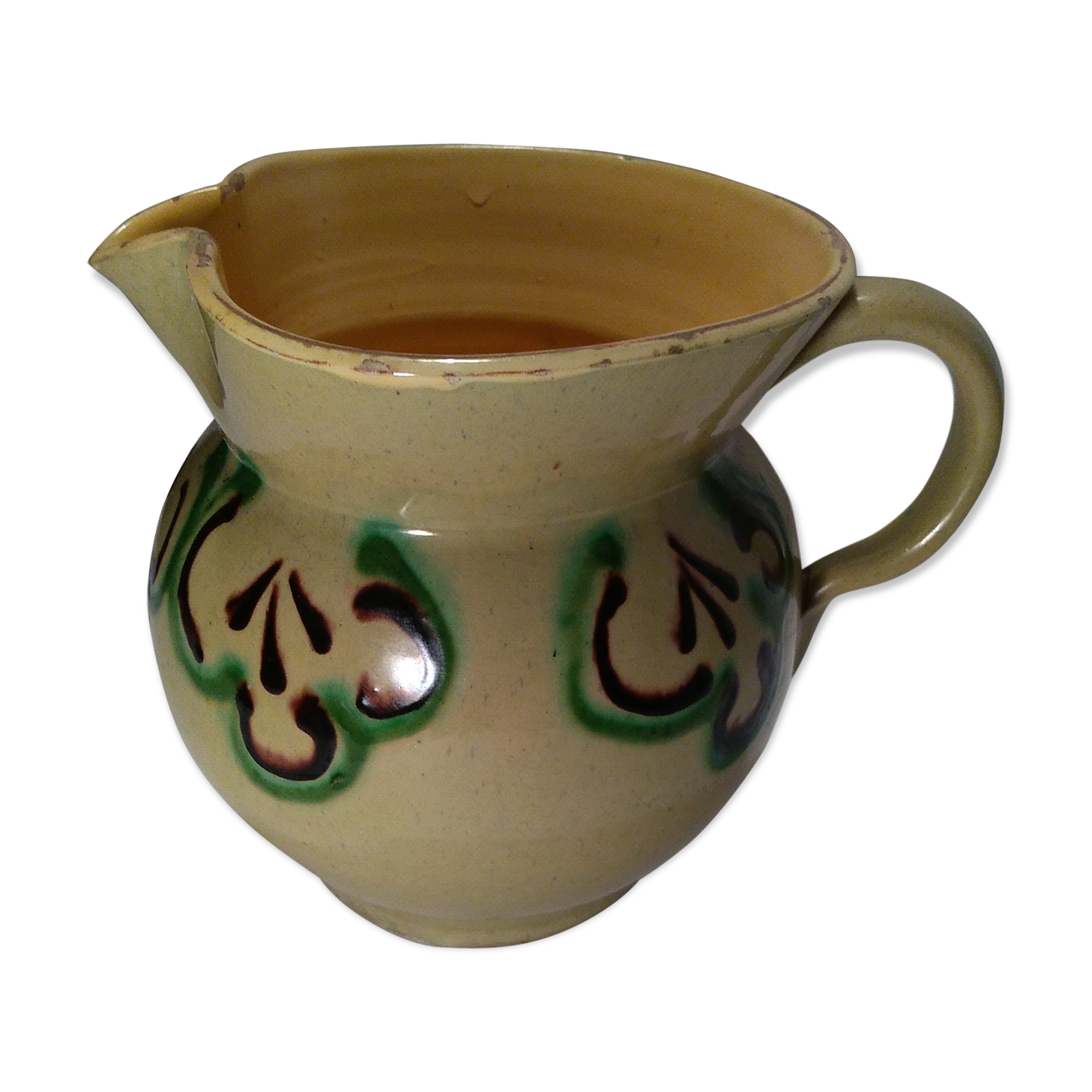 Carouge pottery water pitcher