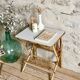 Rattan side table