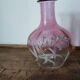 Enamelled glass night jug carafe - late 19th century