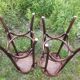 2 bar stools bistro style