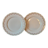 Lot de 2 assiettes  plates Kinzel