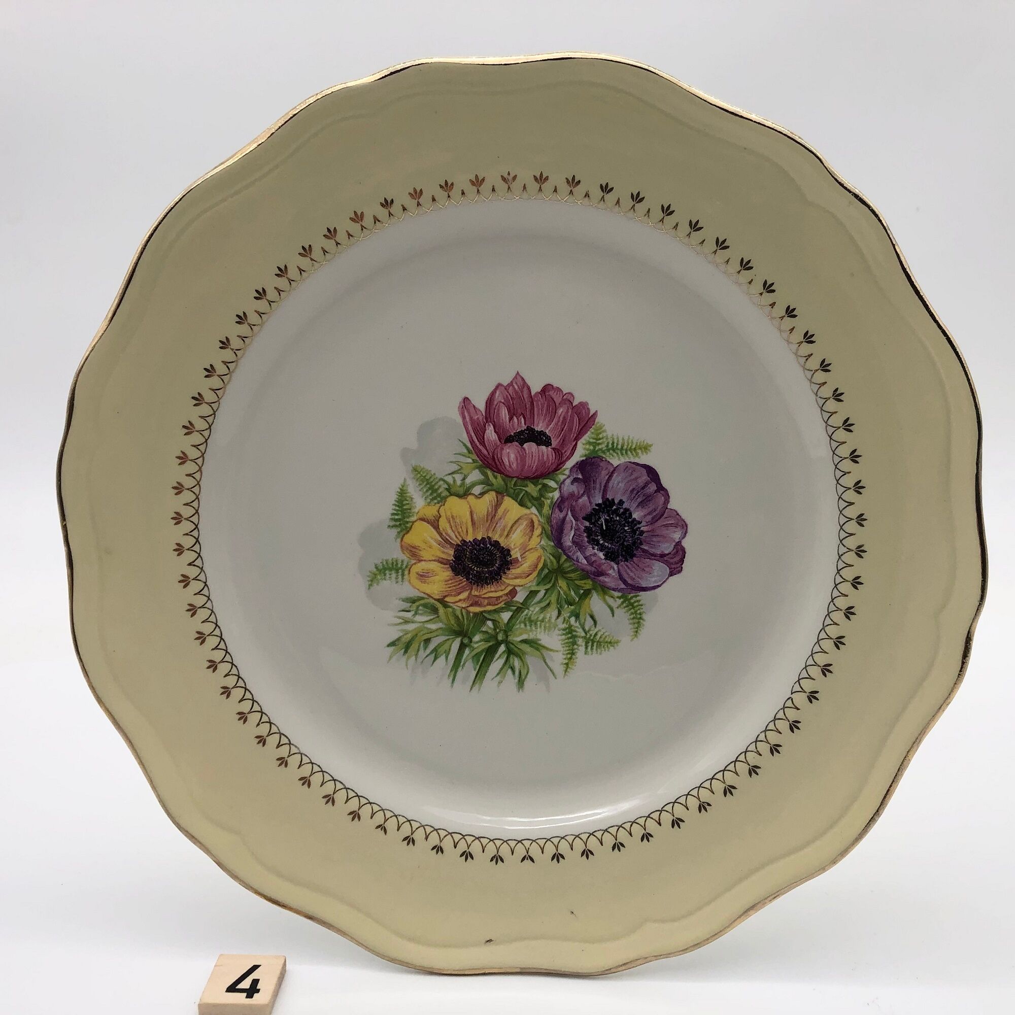6 flat plates "L'Amandinoise" model "Coopelia"
