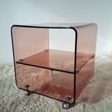 Bedside or end table in plexiglass Michel Dumas