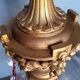 Lampe 90cm bois sculpté doré style Louis XVI
