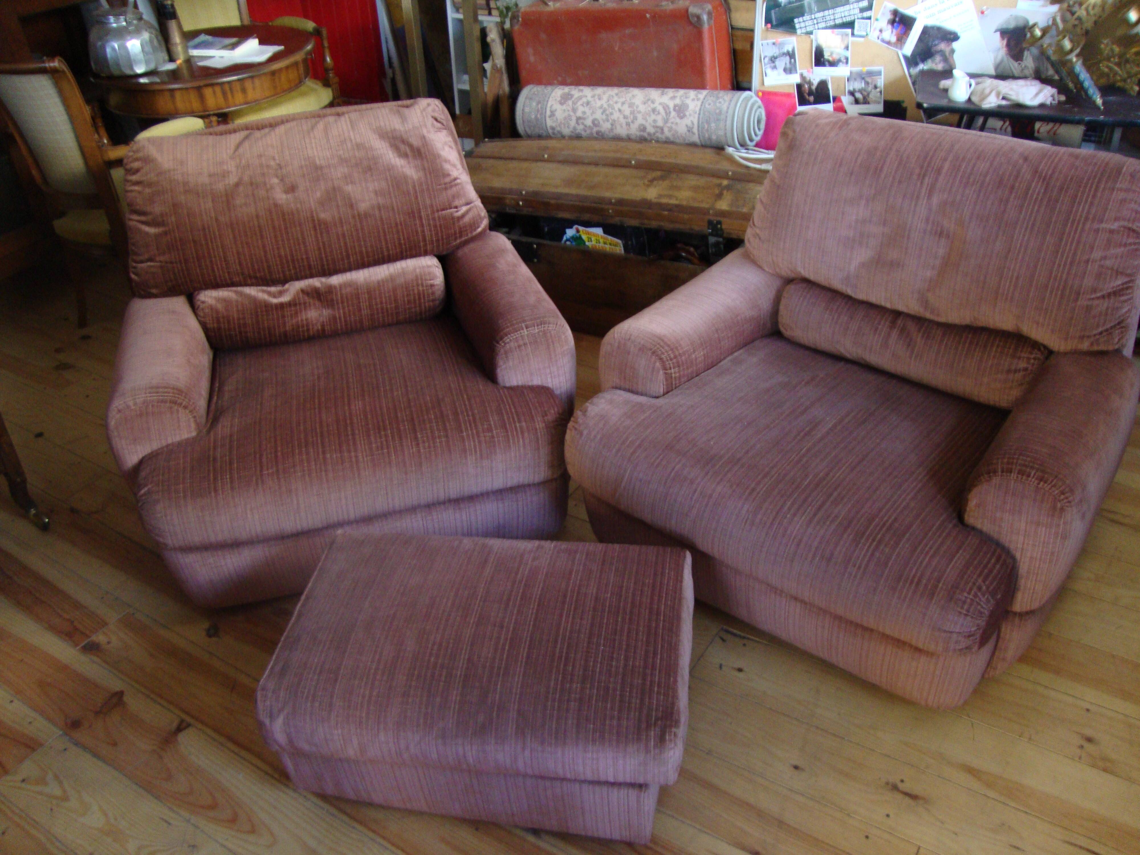 Burov armchair and foot rest