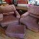 Burov armchair and foot rest