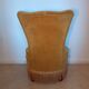 Fauteuil crapaud moutarde