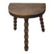 Turned wooden stool