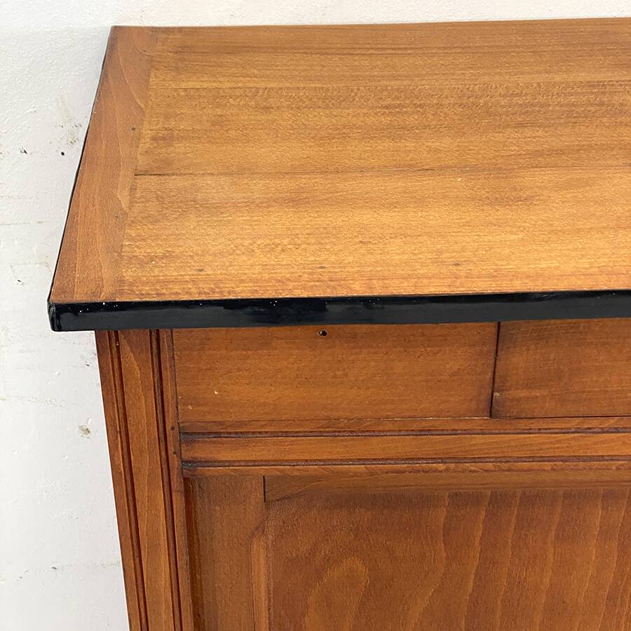 Parisian sideboard with vintage sliding doors 50's