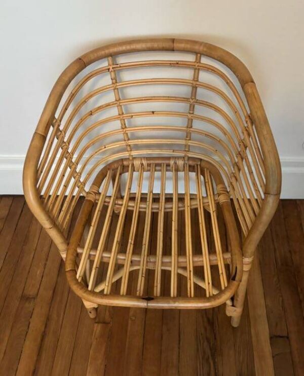 Fauteuil en rotin par Foersom & Hiort-Lorenzen MDD par Cane-line