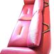 Roche Bobois canapé allusion red leather - designers Tapinassi & Manzoni