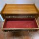 Vintage rattan and oak chest of drawers from the 60s