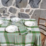 Set of 6 vintage checkered napkins