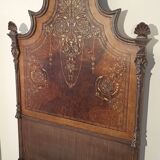 Commode à tiroirs ancienne en noyer italien du XIXe siècle