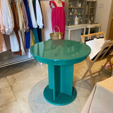 Lacquered round table