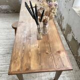 240 cm pine and oak farmhouse table