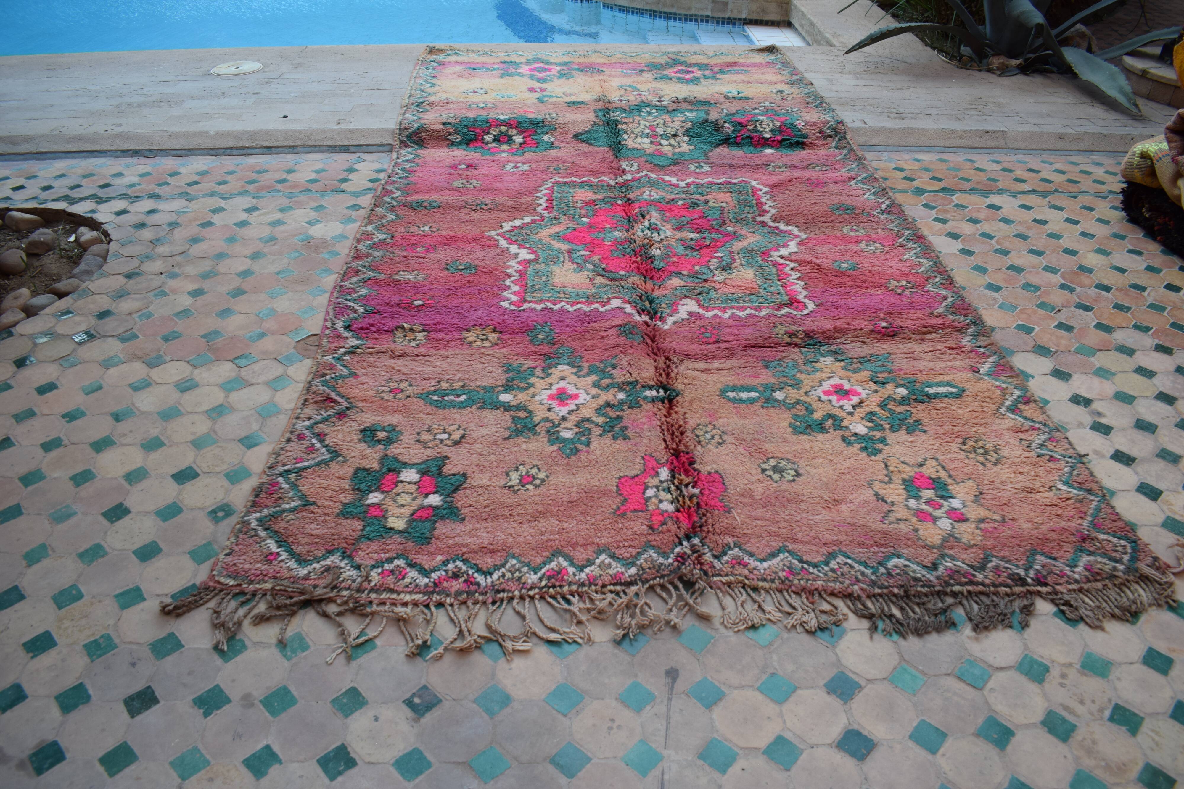 Tapis berbère marocain vintage atlas
