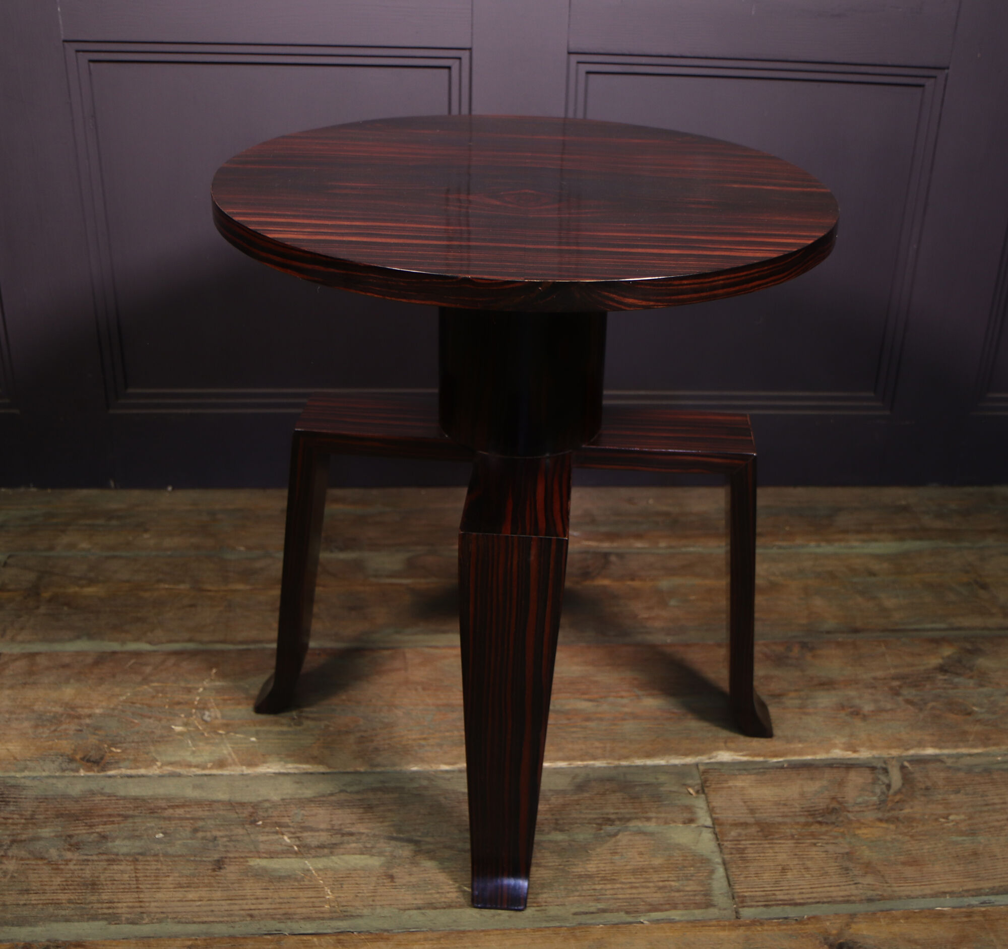French art deco macassar ebony side table