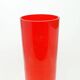 Postmodernist vase, red glass, Poland, 1970s