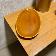 Plat de service émaillé brun, Longchamp