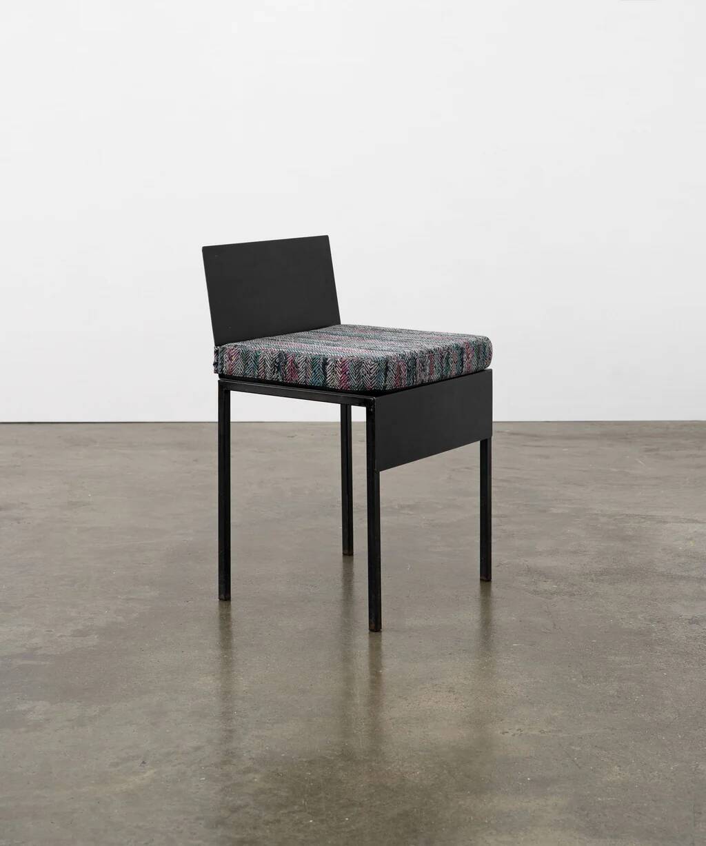 Postmodern steel dining chairs, Italy, c.1980 (1 of 10)