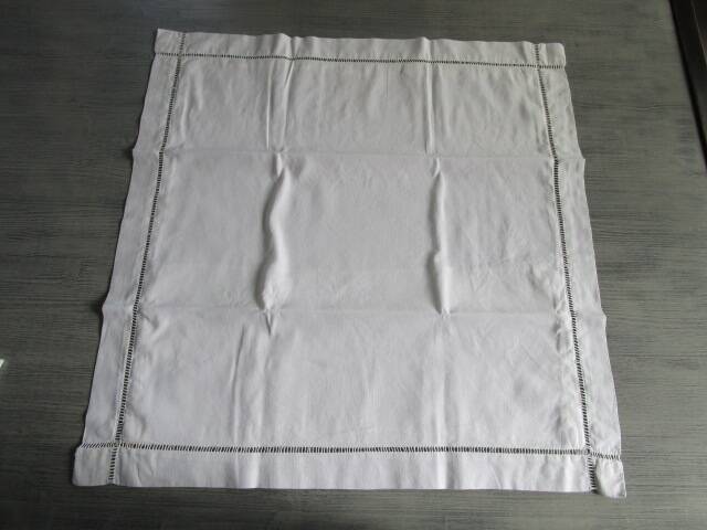 Taie d'oreiller ancienne brodée: 70x70cm