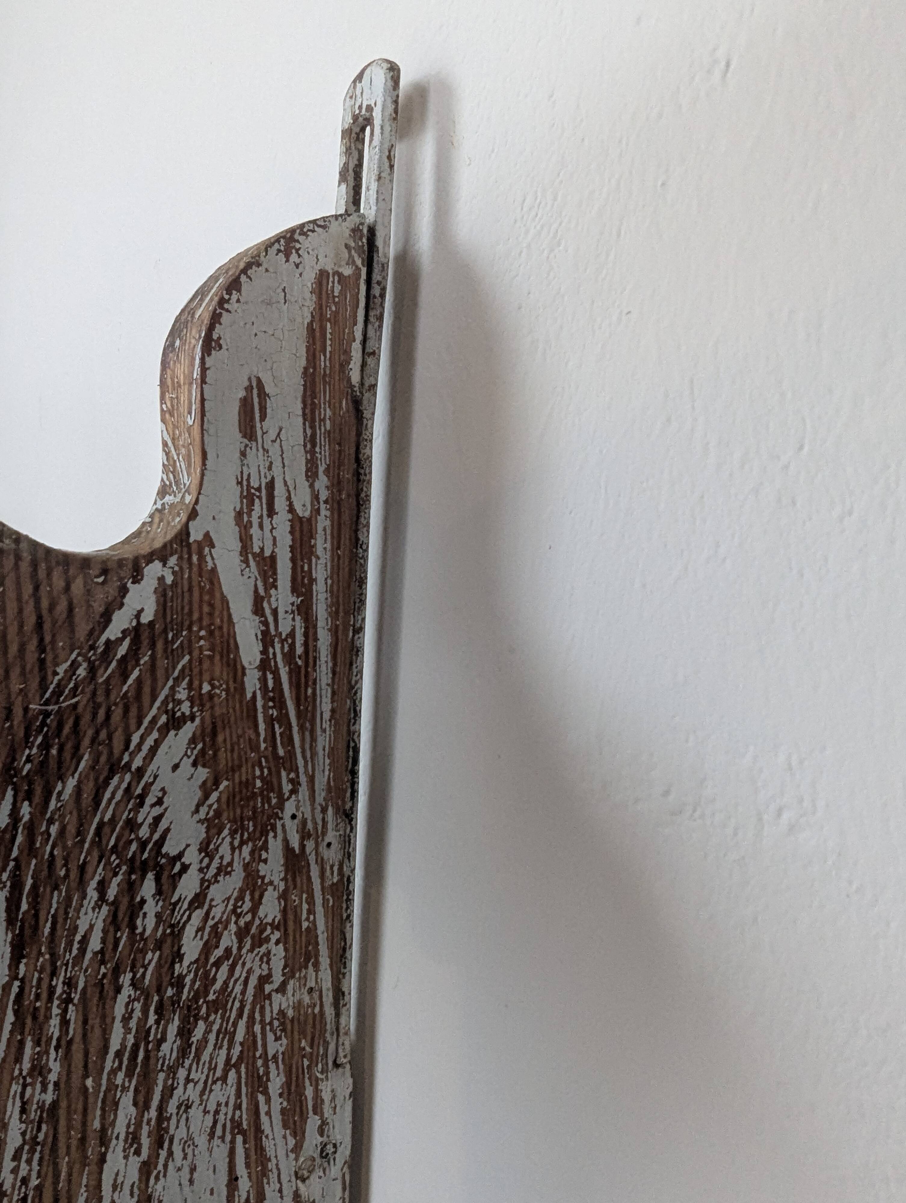 Large antique fir shelf