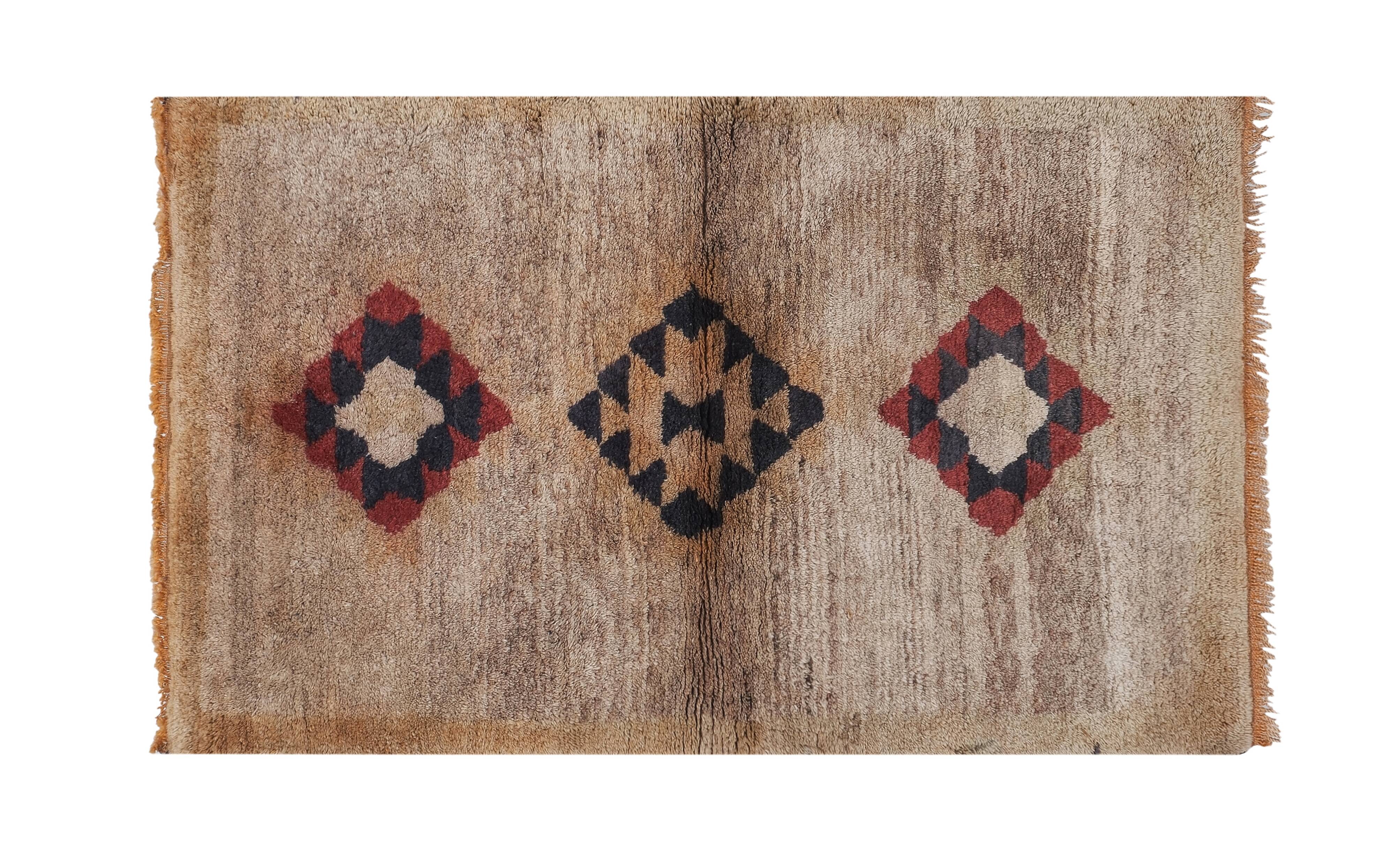 Vintage Turkish Oushak Rug Handwoven 94x150 cm