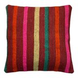 Housse de coussin en kilim turc vintage 40x40cm