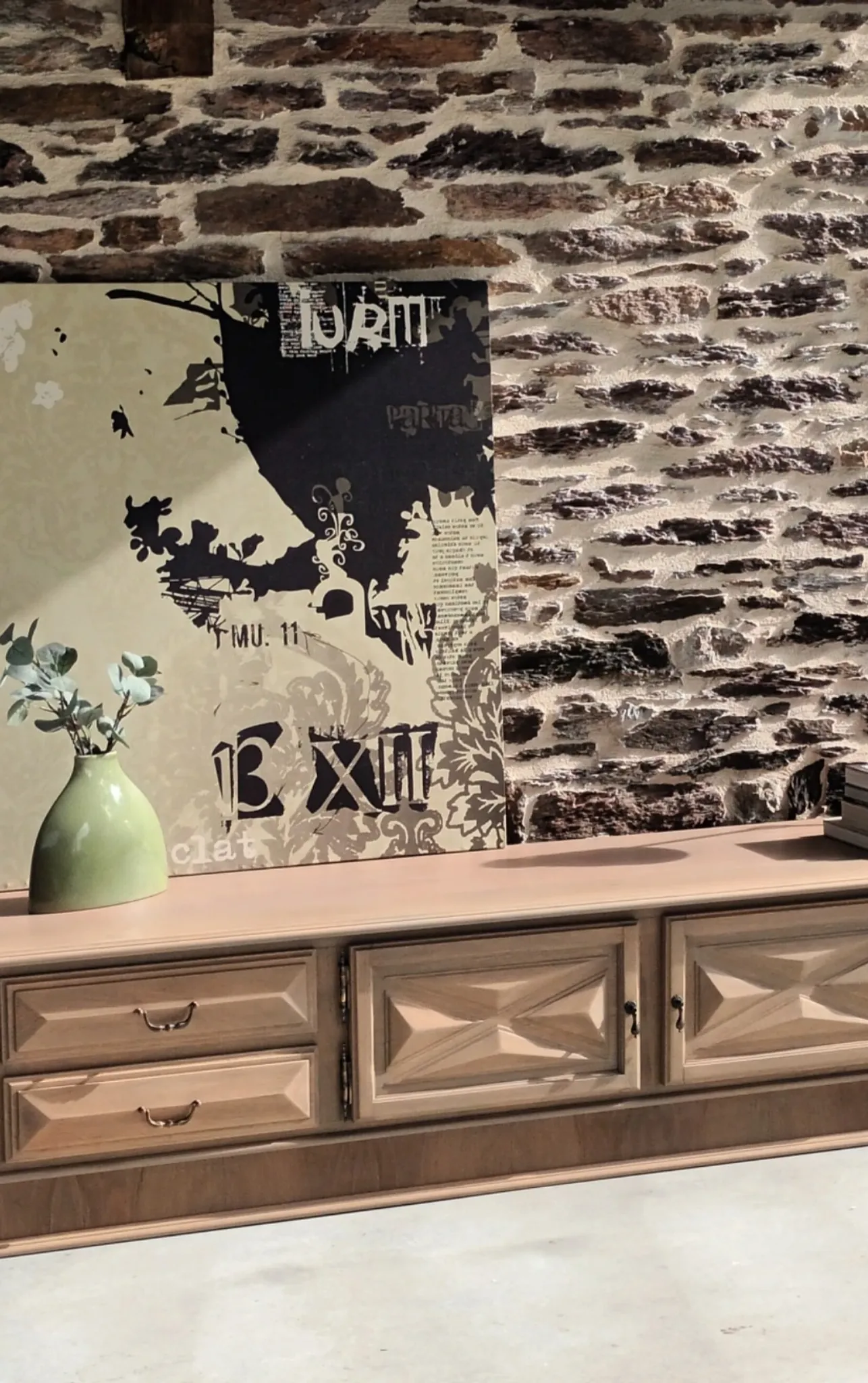 Large sideboard, TV stand, bench.