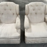 Vintage wingback armchairs