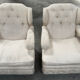 Vintage wingback armchairs